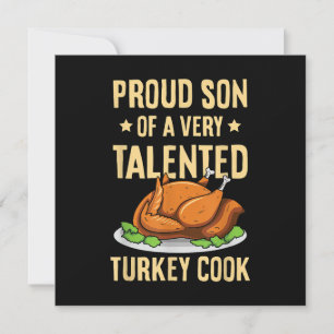Thanksgiving Design for a Son of a Turkey Cook Invitation