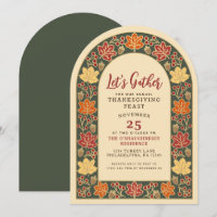 Thanksgiving Dinner Acorn & Autumn Leaves Arch