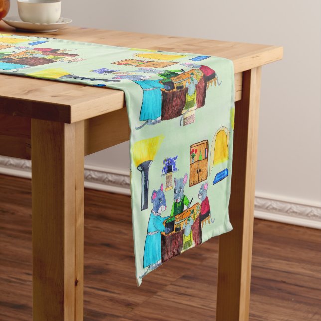 THANKSGIVING DINNER AT THE MOUSE HOUSE   SHORT TABLE RUNNER (In Situ)