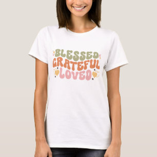 Thanksgiving Dinner Blessed Grateful T-Shirt