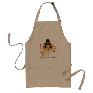 Thanksgiving Dinner Cute Owl Apron Cooking Chef