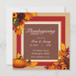 Thanksgiving Dinner Event Invitation