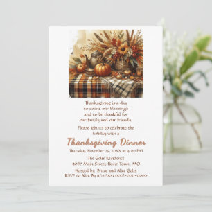 Thanksgiving Dinner Family Friends  Invitation