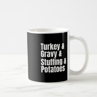 Thanksgiving Dinner Ingredient List Funny Recipe  Coffee Mug