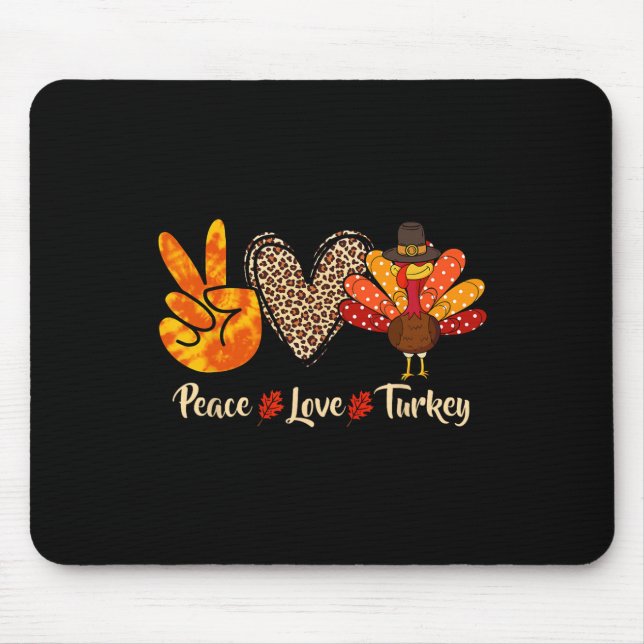 Thanksgiving Dinner Ingredient List Funny Recipe  Mouse Pad (Front)