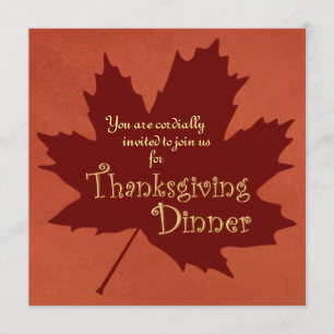 Thanksgiving Dinner Invitation