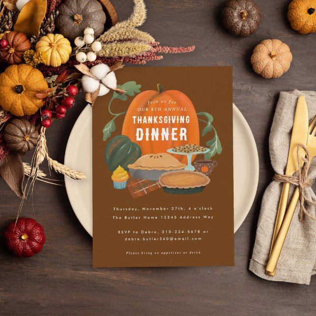 Thanksgiving Dinner Invitation (Creator Uploaded)