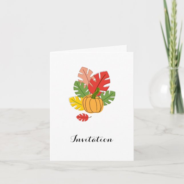 Thanksgiving Dinner Invitation (Front)