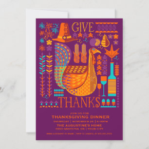 Thanksgiving Dinner Invitation