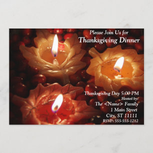 Thanksgiving Dinner Invitation
