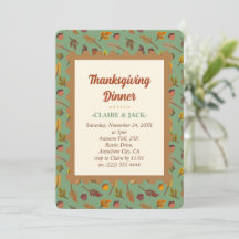 Thanksgiving Dinner Invitation