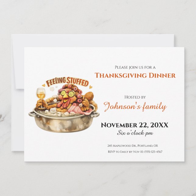 Thanksgiving Dinner Invitation (Front)
