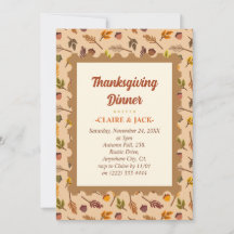 Thanksgiving Dinner Invitation