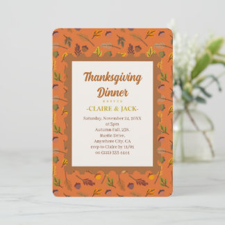 Thanksgiving Dinner Invitation