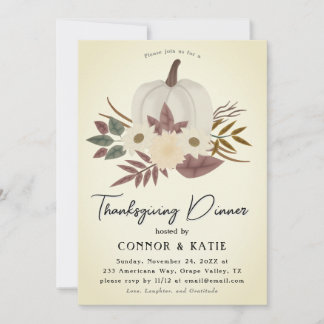 Thanksgiving Dinner Invitation 2024