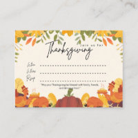 Thanksgiving Dinner Invitation Design