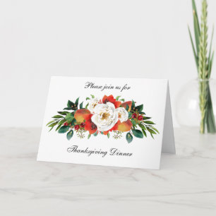 Thanksgiving Dinner Invitation Greeting Card