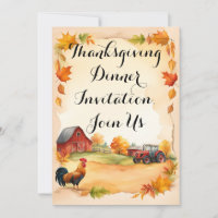  Thanksgiving Dinner Invitation, Join Us