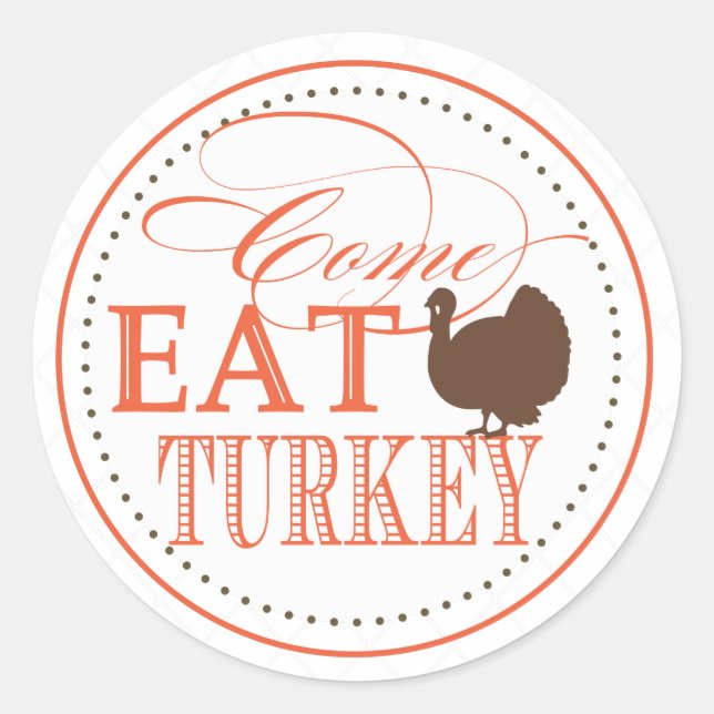 Thanksgiving Dinner Invitation Seal (Front)
