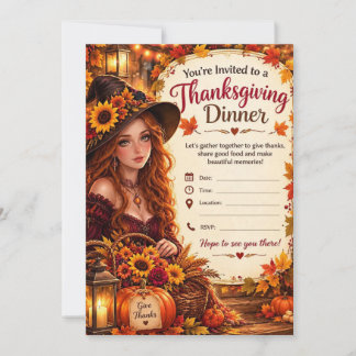 Thanksgiving Dinner Invitations & Party Cards