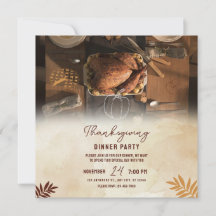 Thanksgiving Dinner Party Friendsgiving Autumn