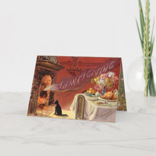 Thanksgiving Dinner Party Holiday Card