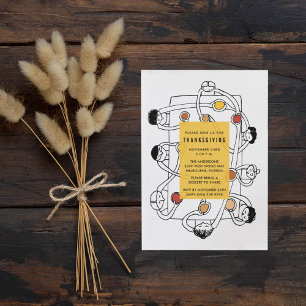 Thanksgiving Dinner Party Invitation