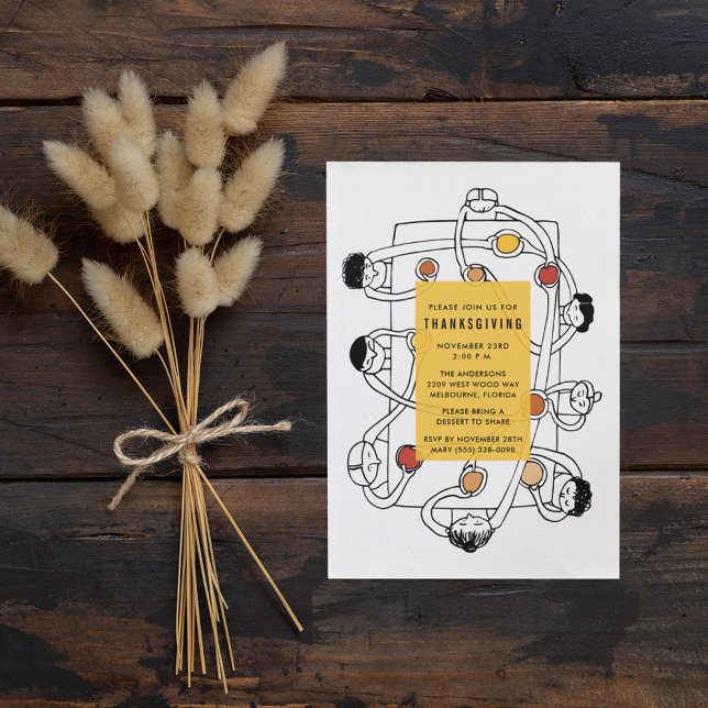Thanksgiving Dinner Party Invitation (Creator Uploaded)