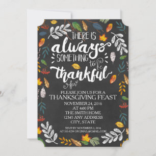 Thanksgiving Dinner Party Invitation
