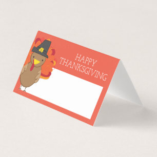 Thanksgiving Dinner Place Card Turkey Doodle