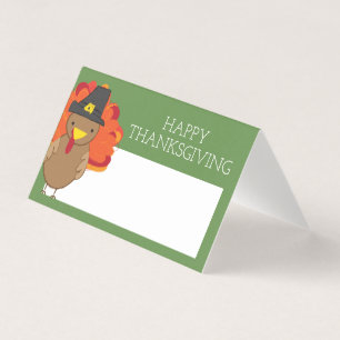 Thanksgiving Dinner Place Card   Turkey Doodle