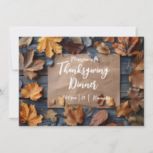Thanksgiving Dinner Pumpkin Invitation