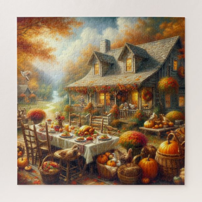 Thanksgiving Dinner Puzzle (Vertical)