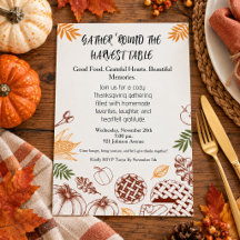 Thanksgiving Dinner Rustic