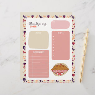 Thanksgiving Dinner Shopping List