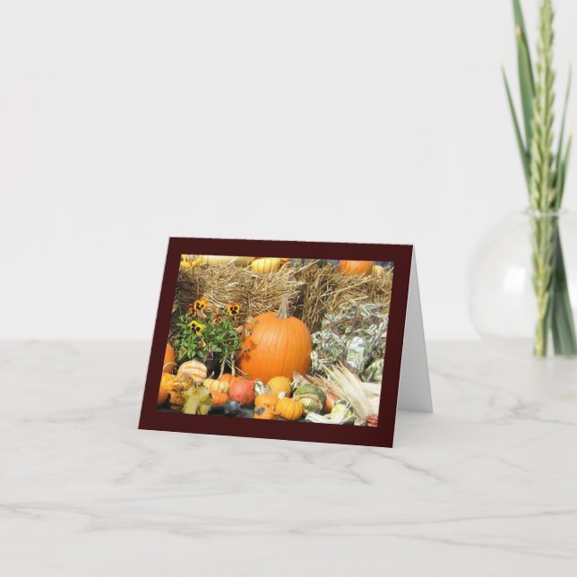 Thanksgiving Display Holiday Card (Front)