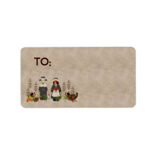Thanksgiving Dogs Label