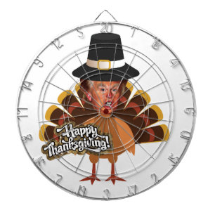 thanksgiving donald trump turkey dartboard