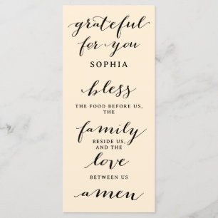 Thanksgiving Double Sided Menu and Place Card Pray