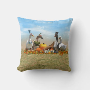Thanksgiving Ducks Cushion