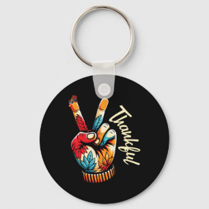 Thanksgiving English Springer Spaniel Dog Owner Lo Key Ring