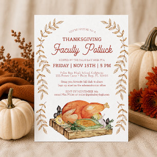 Thanksgiving Faculty Potluck Invite