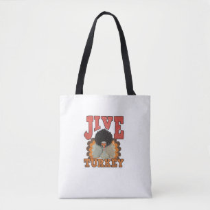 Thanksgiving & Fall Apparel, Jive Turkey - Retro 1 Tote Bag