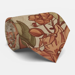Thanksgiving, Fall Leaves and Pumpkins Pattern Nec Tie