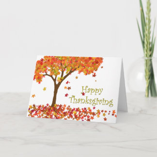 Thanksgiving Fall Tree Card