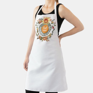THANKSGIVING Fall Wreath Personalised Holiday Apron
