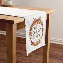 Thanksgiving Fall Wreath Thankful Grateful Blessed