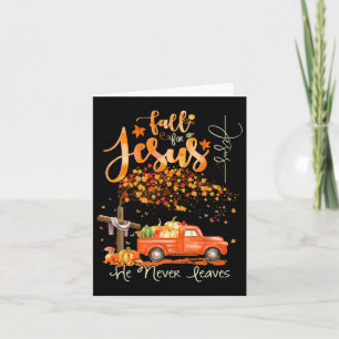 Thanksgiving Family Autumn Fall Christian Hallowee Card