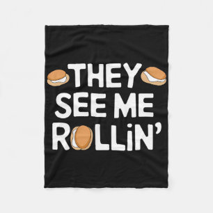 Thanksgiving Family Matching Outfit - They See Me  Fleece Blanket