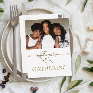 Thanksgiving Family Photo Modern Invitation Postcard